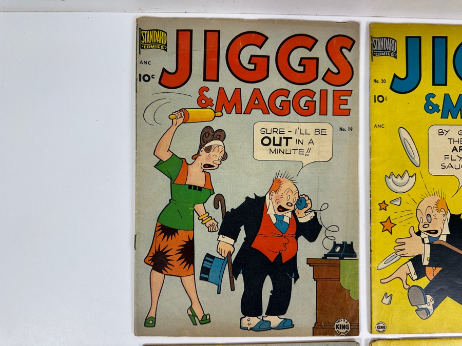 (4) Standard Comics Jiggs & Maggie 10 Cent Comic Books Vintage 1950 #16, #17, #19 & #20 [Photo 2]