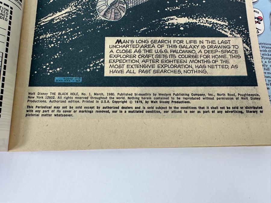 Whitman Comics Walt Disney Productions The Black Hole #1, #2 & #3 Vintage 1980 40 Cent Comic Books [Photo 6]