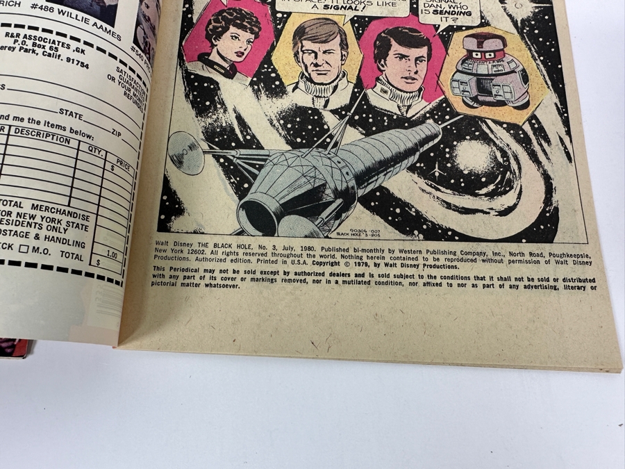 Whitman Comics Walt Disney Productions The Black Hole #1, #2 & #3 Vintage 1980 40 Cent Comic Books [Photo 8]