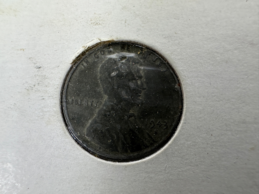 Collection Of Lincoln Pennies: (3) 1957 D, (1) 1956 D, (2) 1958 D, (4) 1943 S Steel Pennies And (1) Lincoln-Kennedy Penny [Photo 10]