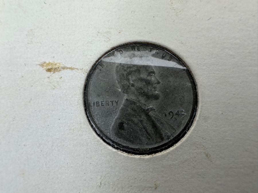 Collection Of Lincoln Pennies: (3) 1957 D, (1) 1956 D, (2) 1958 D, (4) 1943 S Steel Pennies And (1) Lincoln-Kennedy Penny [Photo 8]
