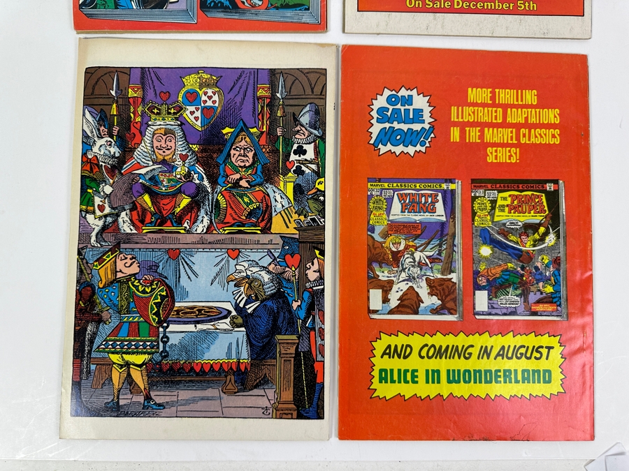 (4) Marvel Classics Comics: The Hunchback Of Notre Dame, A Christmas Carol, Alice In Wonderland & Robin Hood [Photo 5]