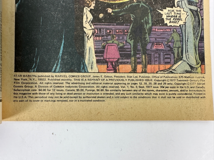Marvel Comics Star Wars Reprints #1, #2 & #3 Vintage 1977 Comic Books [Photo 14]