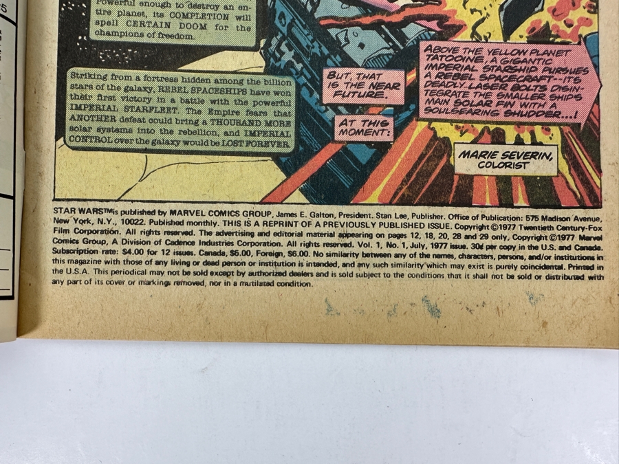 Marvel Comics Star Wars Reprints #1, #2 & #3 Vintage 1977 Comic Books [Photo 10]
