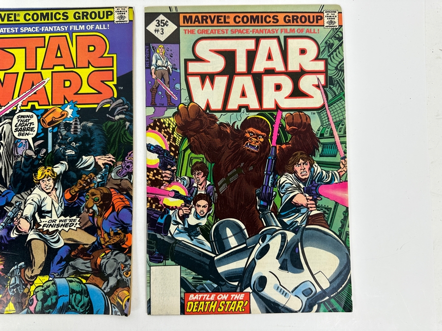 Marvel Comics Star Wars Reprints #1, #2 & #3 Vintage 1977 Comic Books [Photo 6]