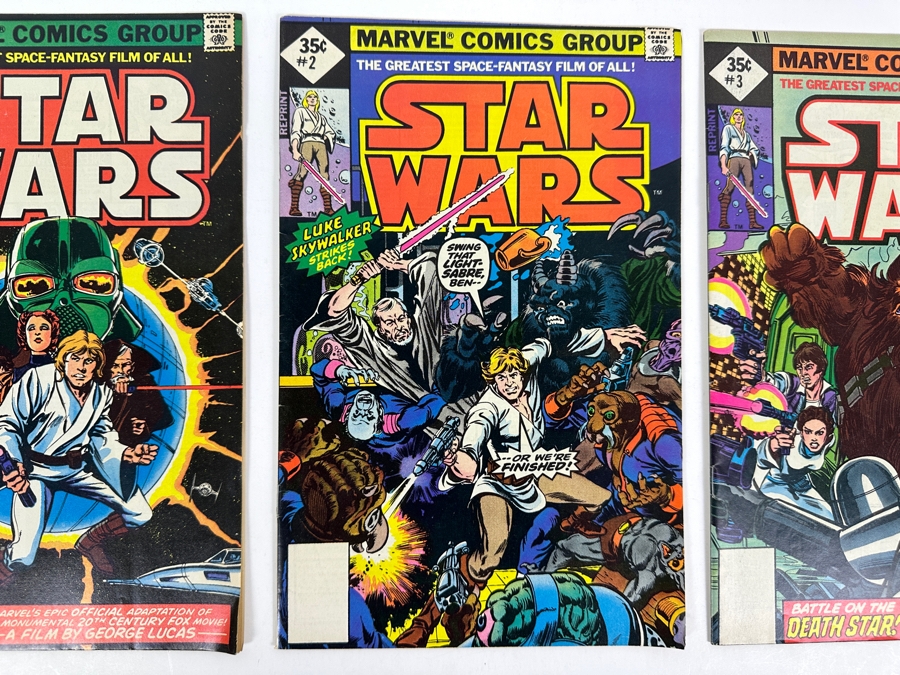 Marvel Comics Star Wars Reprints #1, #2 & #3 Vintage 1977 Comic Books [Photo 4]