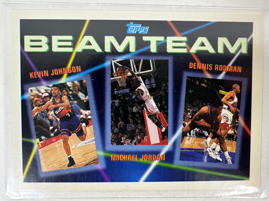 (7) 1993 Topps Beam Team Basketball Cards With Michael Jordan Card [Photo 2]
