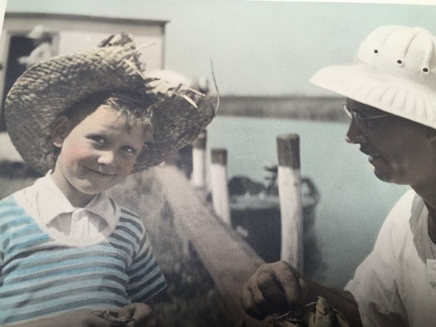 Vintage 1930's Hand Colored B&W Photograph  [Photo 3]