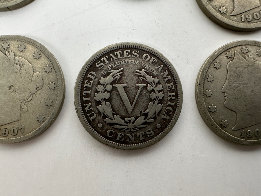 (41) Antique 1907 Liberty Head V Nickels [Photo 8]