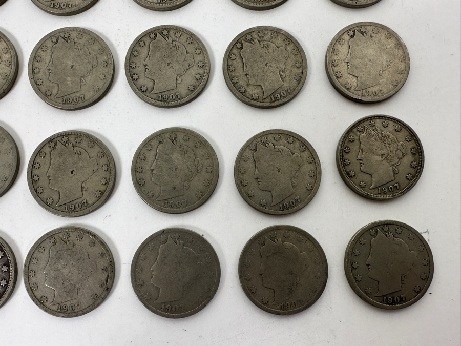 (41) Antique 1907 Liberty Head V Nickels [Photo 4]