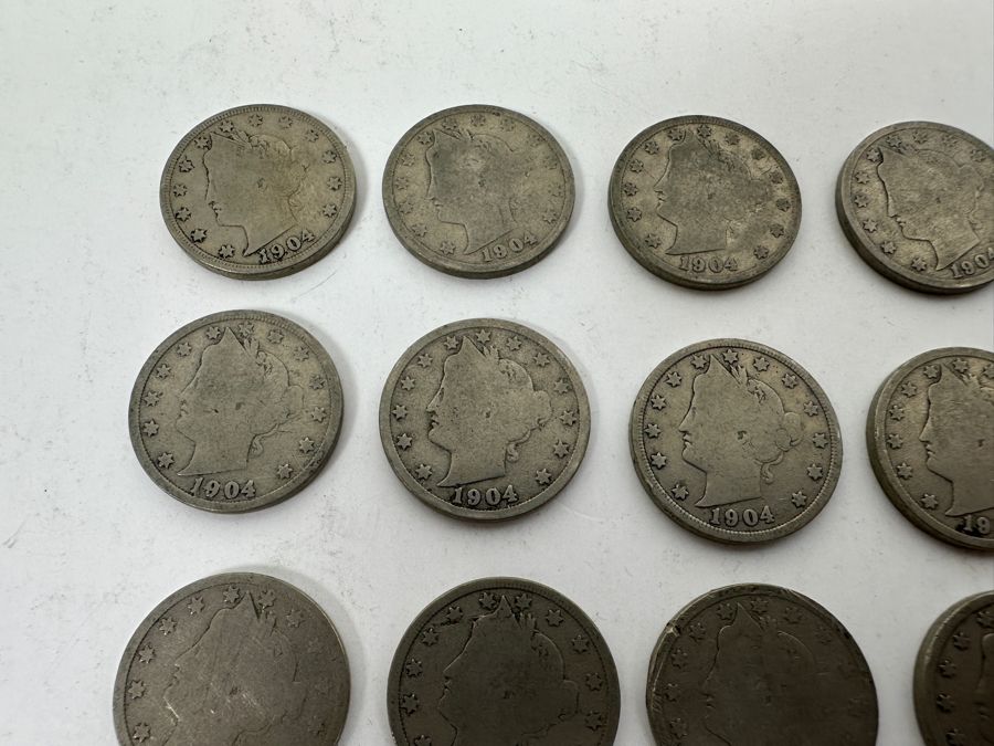 (24) Antique 1904 Liberty Head V Nickels [Photo 5]