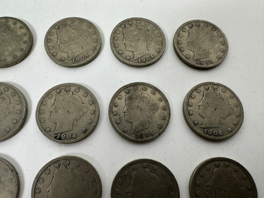 (24) Antique 1904 Liberty Head V Nickels [Photo 4]