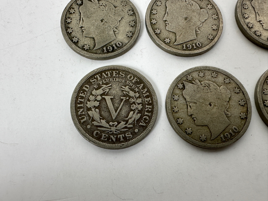 (40) Antique 1910 Liberty Head V Nickels [Photo 6]