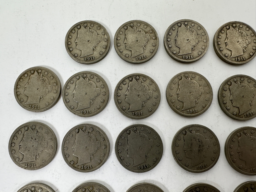 (40) Antique 1911 Liberty Head V Nickels [Photo 4]