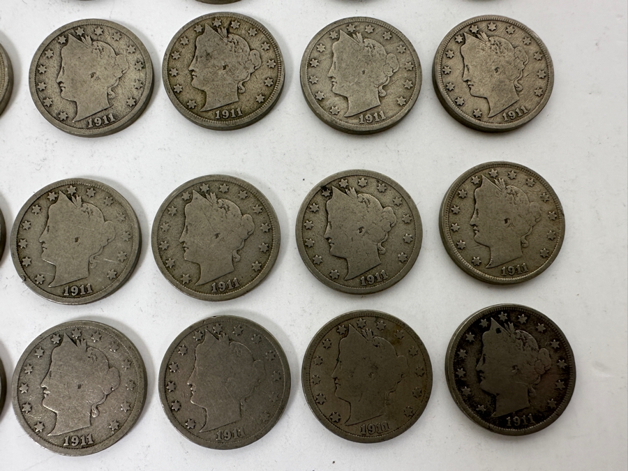 (40) Antique 1911 Liberty Head V Nickels [Photo 2]