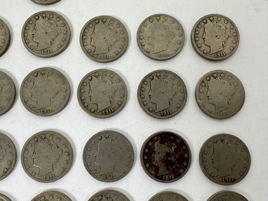 (36) Antique 1911 Liberty Head V Nickels [Photo 4]