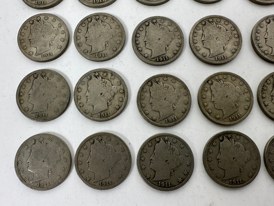 (36) Antique 1911 Liberty Head V Nickels [Photo 2]