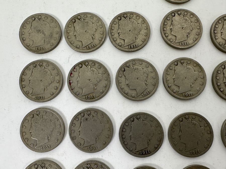 (36) Antique 1911 Liberty Head V Nickels [Photo 5]