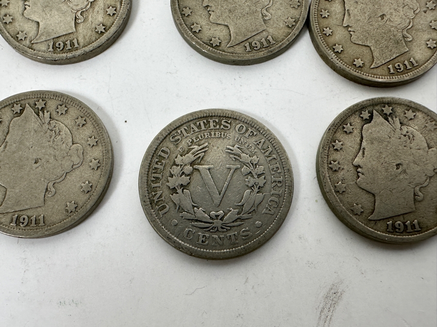 (36) Antique 1911 Liberty Head V Nickels [Photo 7]