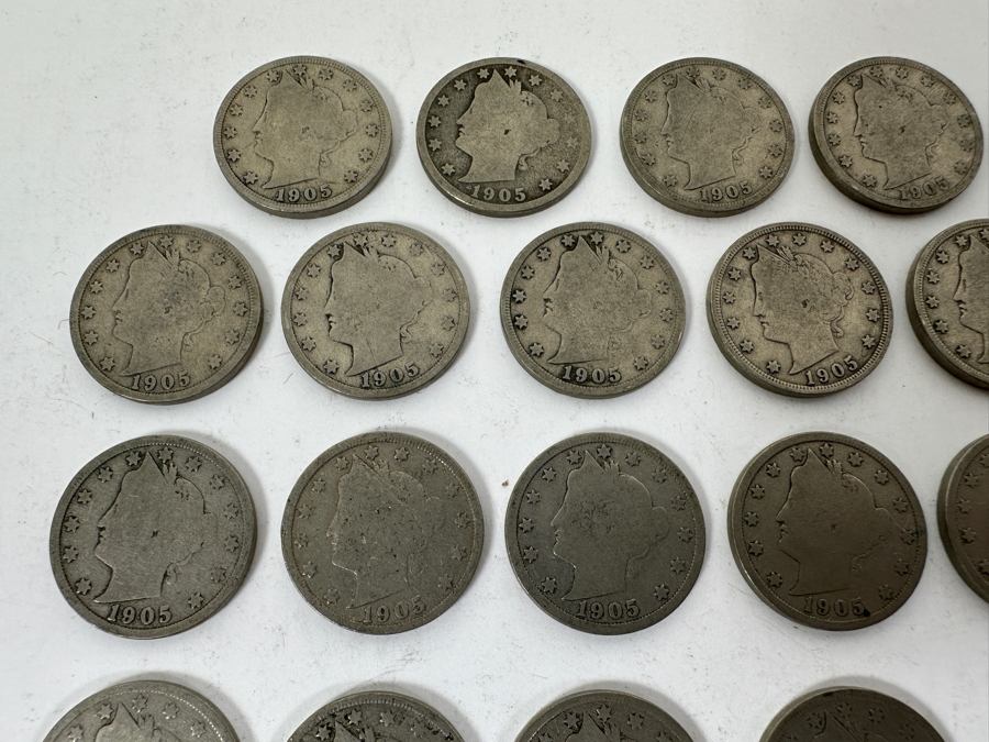 (35) Antique 1905 Liberty Head V Nickels [Photo 5]