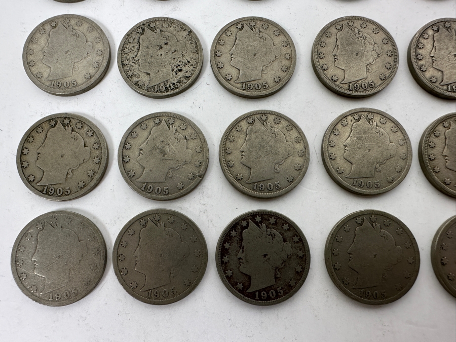 (35) Antique 1905 Liberty Head V Nickels [Photo 2]