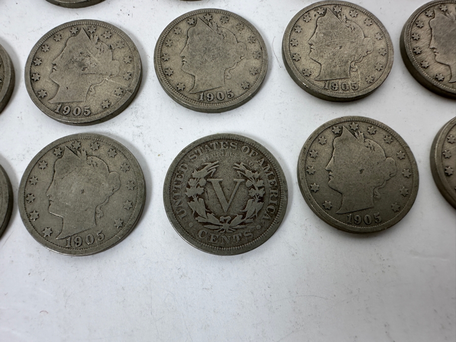 (35) Antique 1905 Liberty Head V Nickels [Photo 6]
