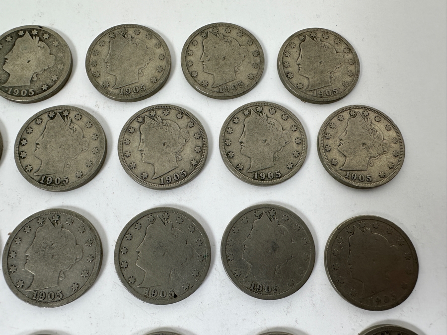 (35) Antique 1905 Liberty Head V Nickels [Photo 4]