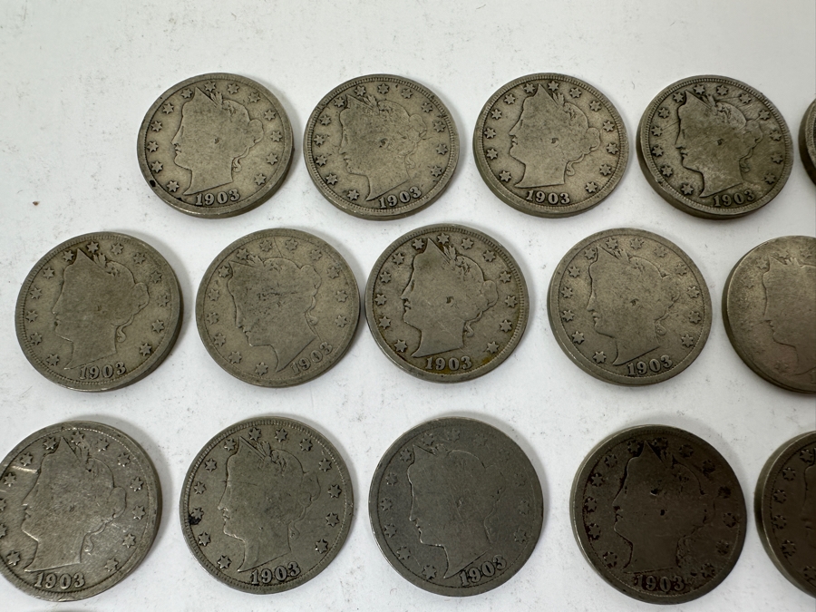 (34) Antique 1903 Liberty Head V Nickels [Photo 5]