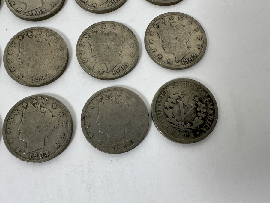 (34) Antique 1903 Liberty Head V Nickels [Photo 6]
