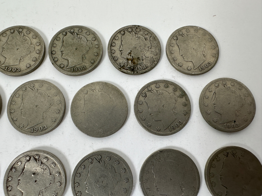 (34) Antique 1903 Liberty Head V Nickels [Photo 4]