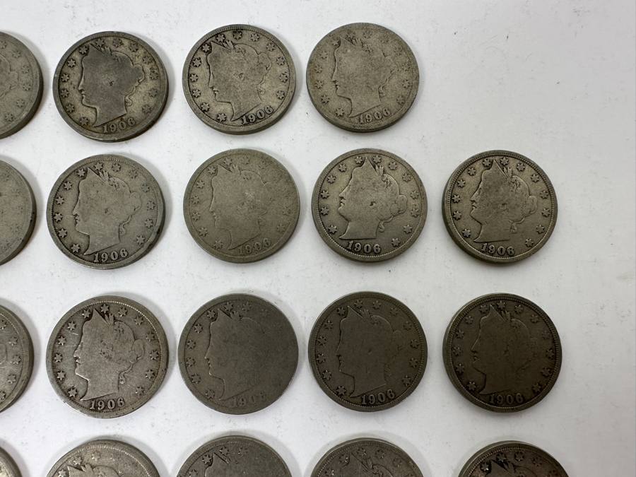 (40) Antique 1906 Liberty Head V Nickels [Photo 4]