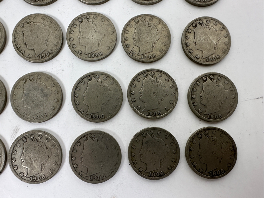 (40) Antique 1906 Liberty Head V Nickels [Photo 3]