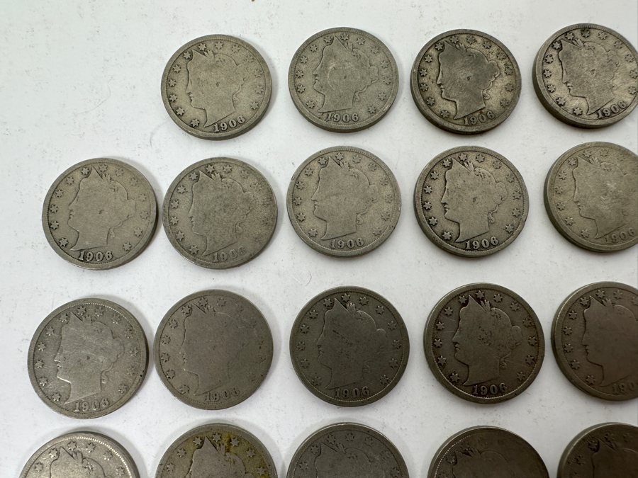(40) Antique 1906 Liberty Head V Nickels [Photo 5]