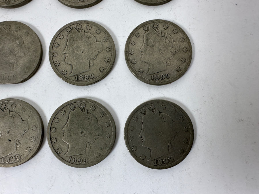 (15) Antique 1899 Liberty Head V Nickels	 [Photo 3]