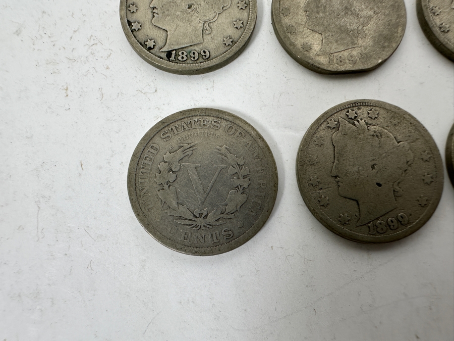 (15) Antique 1899 Liberty Head V Nickels	 [Photo 5]