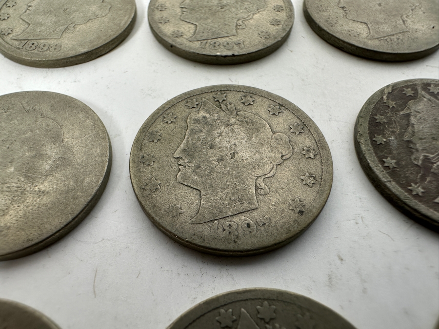 (20) Antique Liberty Head V Nickels From 1888, 1895, 1897, 1898 [Photo 6]