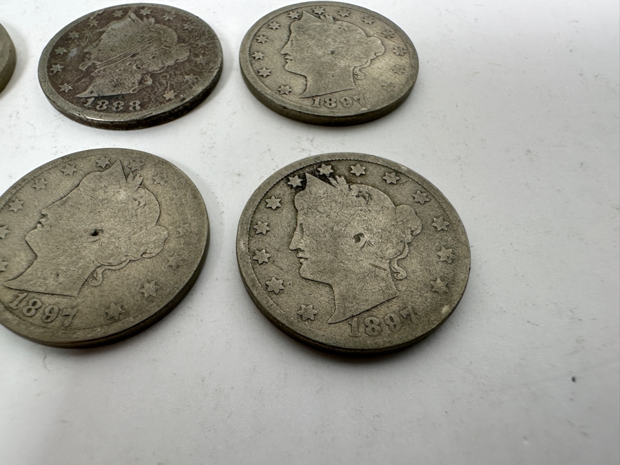 (20) Antique Liberty Head V Nickels From 1888, 1895, 1897, 1898 [Photo 4]