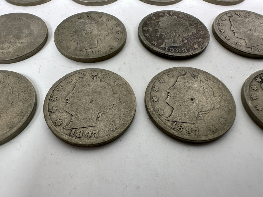 (20) Antique Liberty Head V Nickels From 1888, 1895, 1897, 1898 [Photo 3]