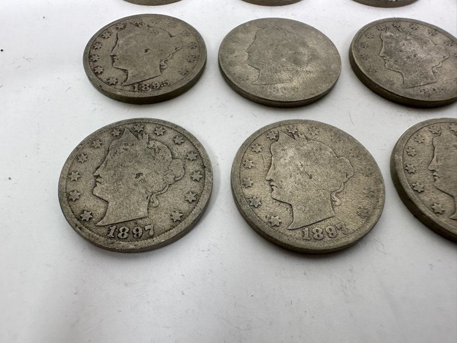 (20) Antique Liberty Head V Nickels From 1888, 1895, 1897, 1898 [Photo 2]
