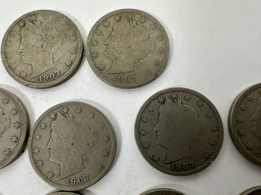 (27) Antique 1907 Liberty Head V Nickels [Photo 6]