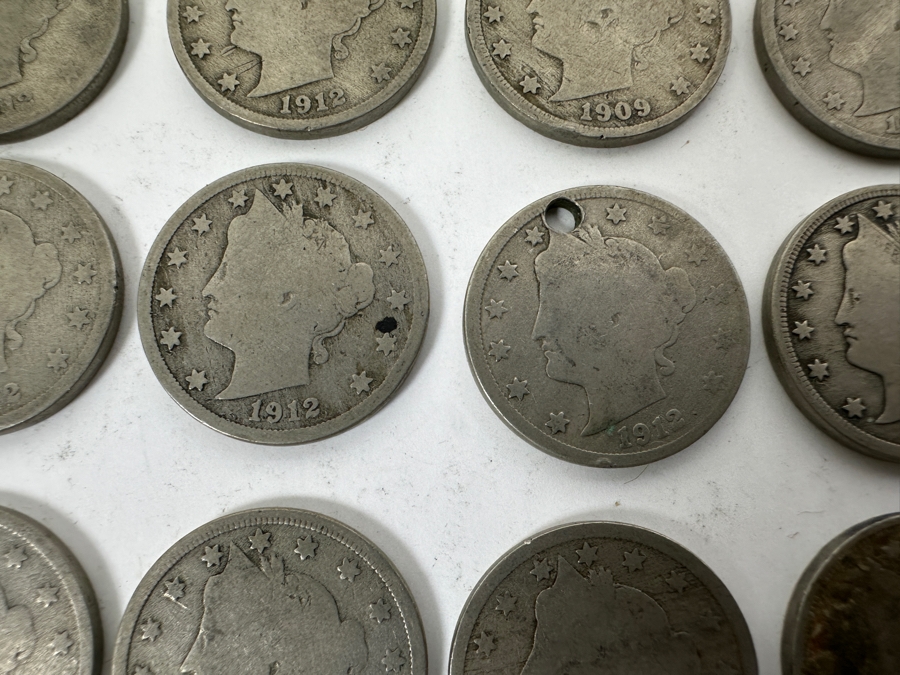 (22) Antique 1909 Liberty Head V Nickels [Photo 7]
