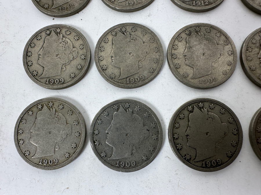 (22) Antique 1909 Liberty Head V Nickels [Photo 2]