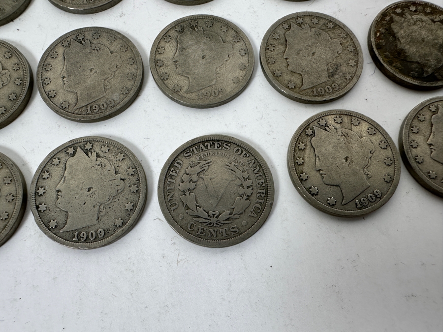 (22) Antique 1909 Liberty Head V Nickels [Photo 11]