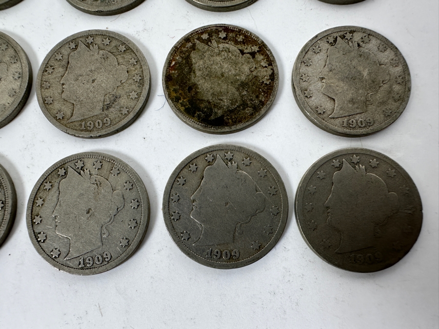 (22) Antique 1909 Liberty Head V Nickels [Photo 3]