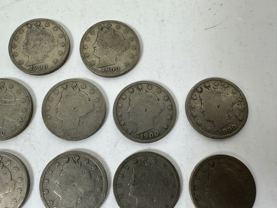 (17) Antique 1900 Liberty Head V Nickels	 [Photo 4]