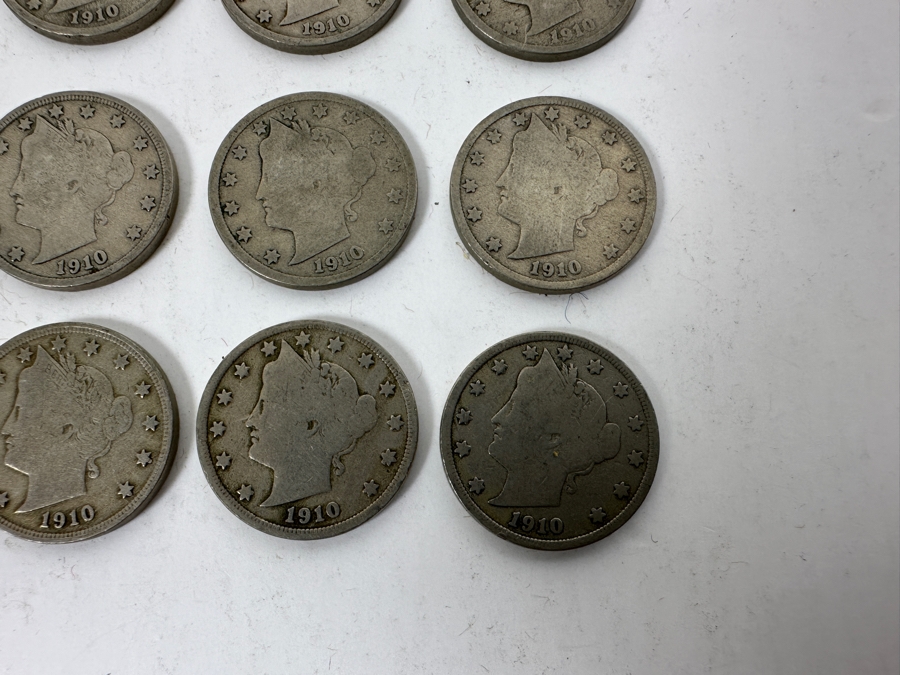 (13) Antique 1910 Liberty Head V Nickels	 [Photo 3]