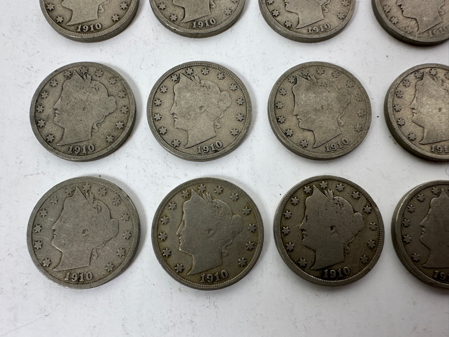 (13) Antique 1910 Liberty Head V Nickels	 [Photo 2]