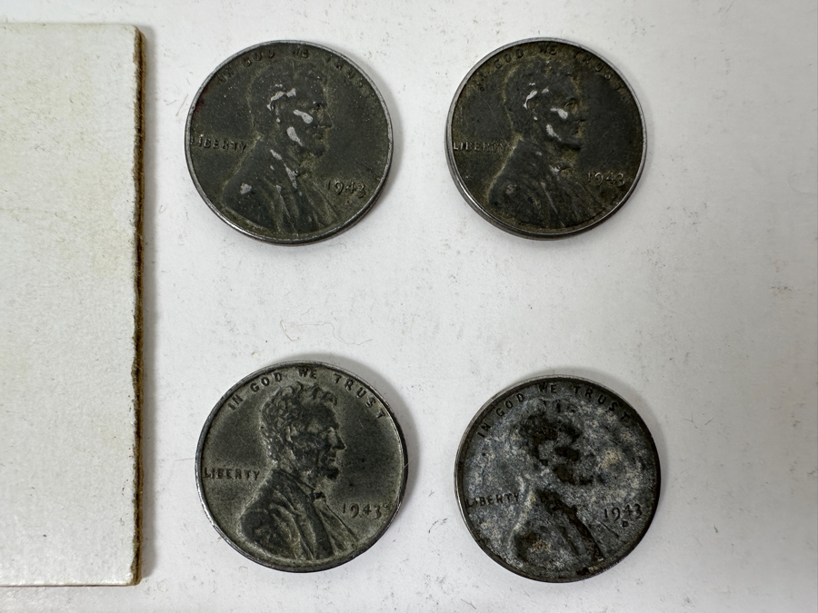 Roll Of 1943 P Steel Cents Pennies Plus (9) Steel Cents & (3) Buffalo Nickels [Photo 6]