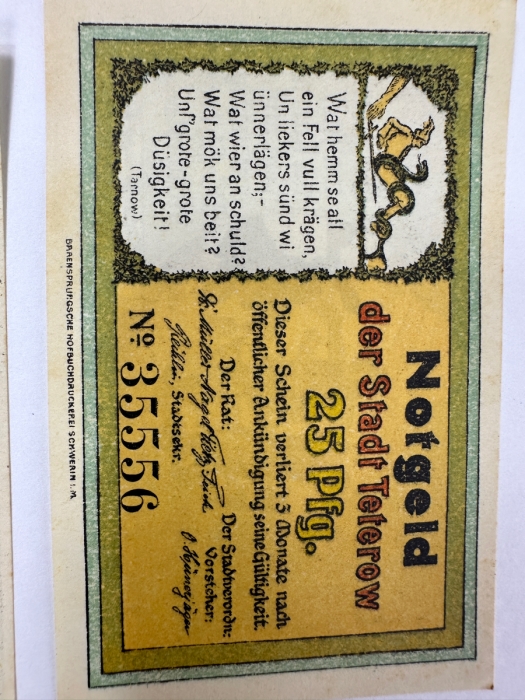 (3) Notgeld German Banknotes Emergency Money Issued After WWI [Photo 9]