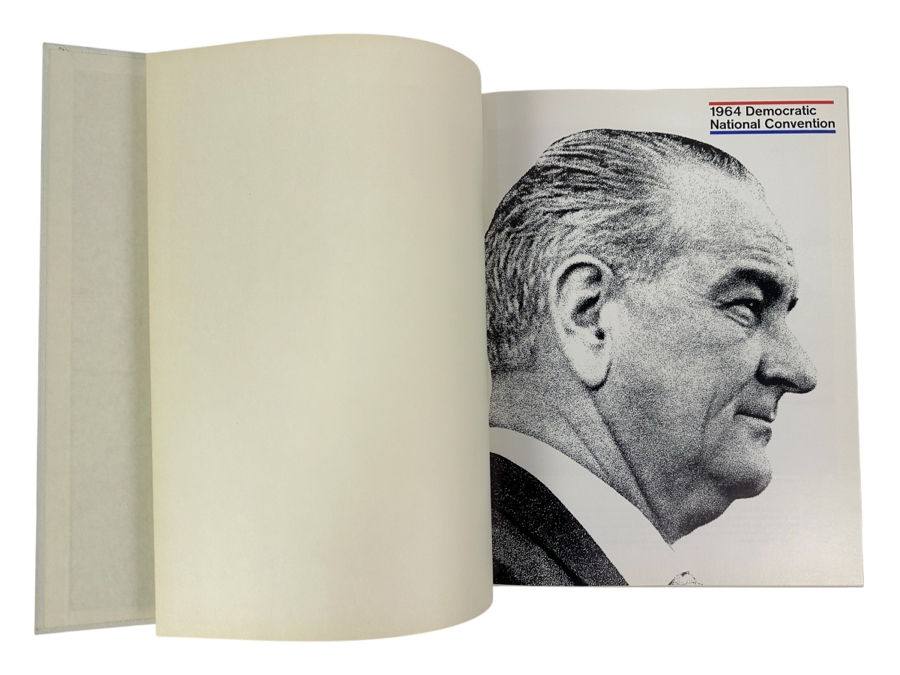 Vintage 1964 Democratic Convention Program Hardcover Book